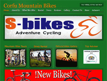 Tablet Screenshot of corfumountainbikes.com